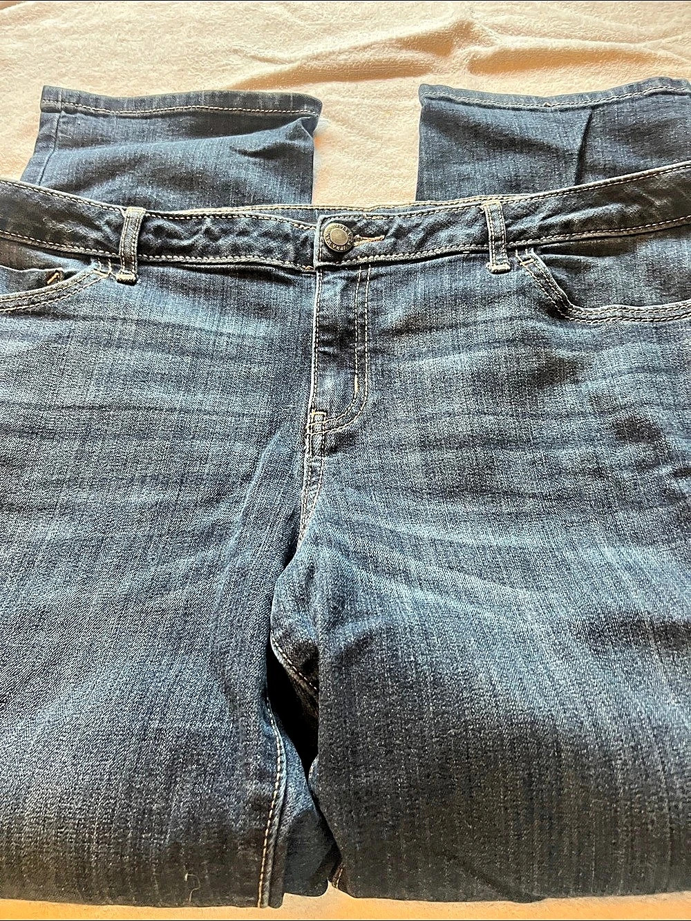 Simply Vera Wang Carri Boot Cut Jeans Blue Waist 14